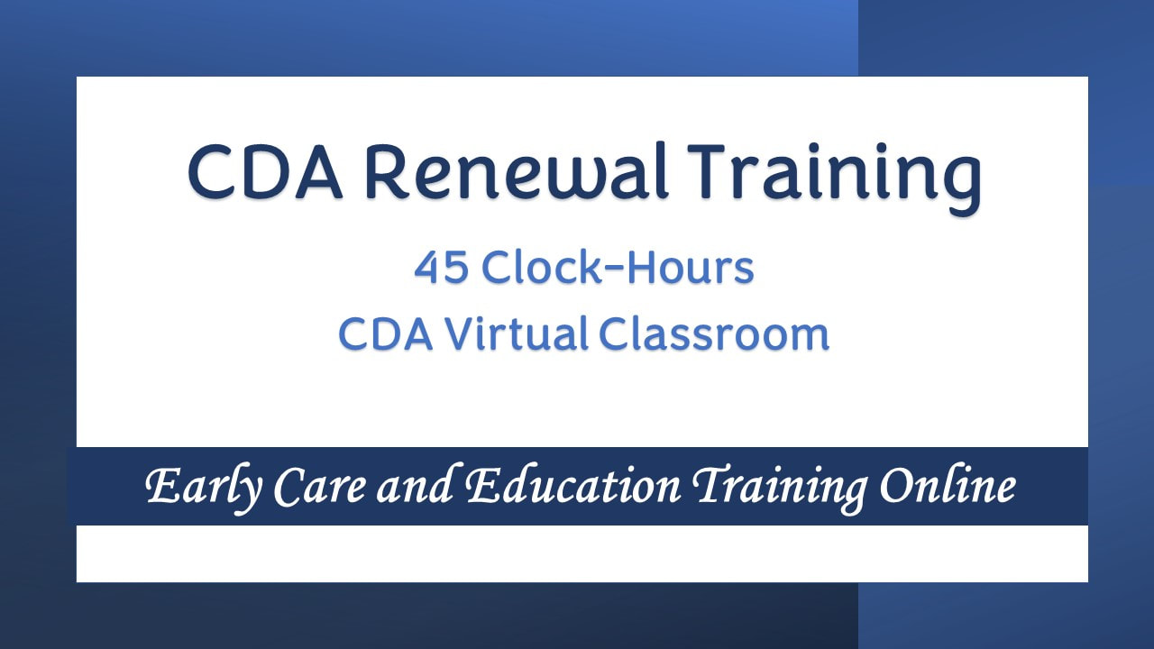 OR CDA Credential Renewal